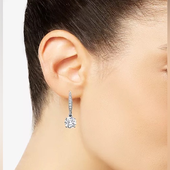 NWT Eliot Danori CZ Solitaire Drop Earrings - Picture 3 of 4